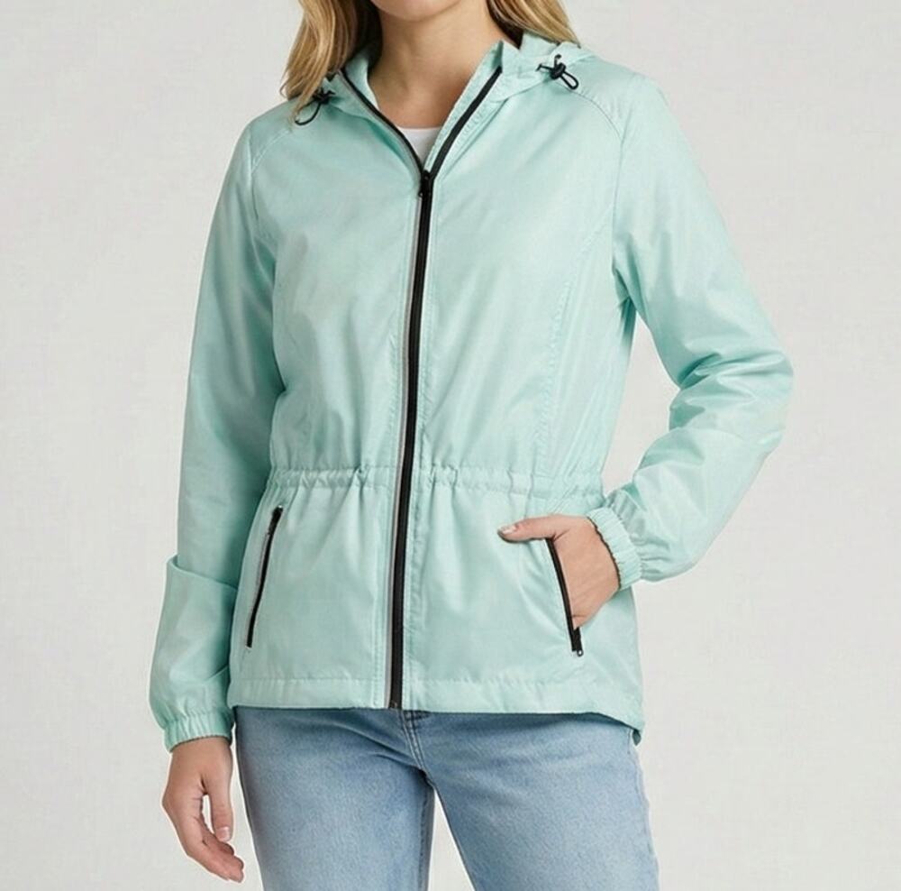 Xersion Large Light Mint Green Full Zip Jacket